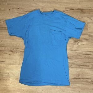 Casual Vintage Blue Shirt